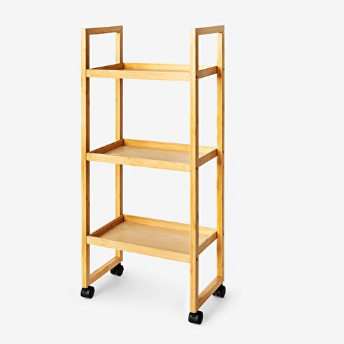 Flying Tiger Copenhagen Tekerlekli Bambu Açık Dolap