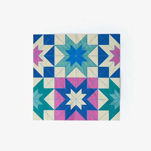 Flying Tiger Copenhagen Geometrik Desenli Kağıt Peçete 16'lı