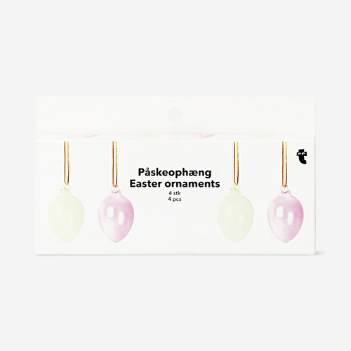 Flying Tiger Copenhagen Cam Yumurta Süsü 4 Adet Flying Tiger Copenhagen Cam Yumurta Süsü 4 Adet