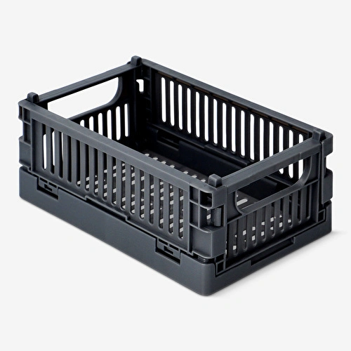 Flying Tiger Copenhagen Gri Katlanabilir Plastik Kasa 15 cm Flying Tiger Copenhagen Gri Katlanabilir Plastik Kasa 15 cm