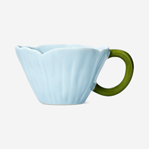 Flying Tiger Copenhagen Mavi Çiçek Şeklinde Kupa 115 ml