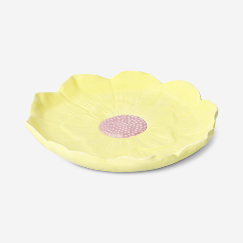Flying Tiger Copenhagen Sarı Çiçek Şeklinde Tabak 19 cm