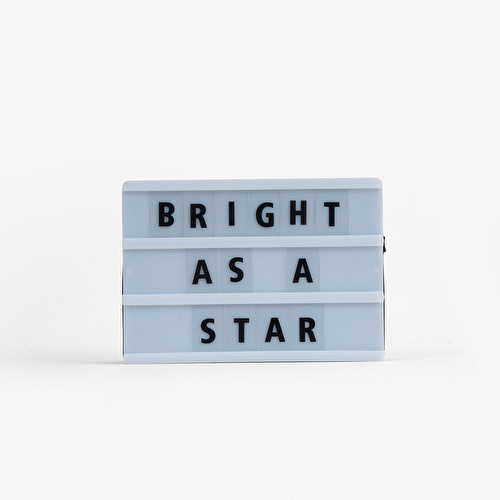 Flying Tiger Copenhagen Işıklı Mesaj Veren A5 Kutu