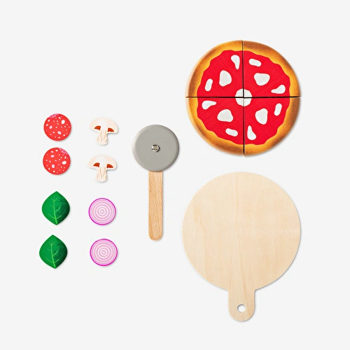 Flying Tiger Copenhagen Ahşap Pizza Oyuncak Seti Flying Tiger Copenhagen Ahşap Pizza Oyuncak Seti
