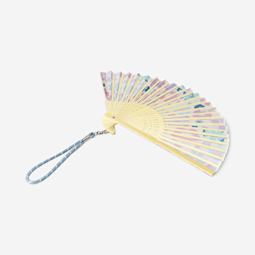 Flying Tiger Copenhagen Çiçek Desenli Katlanabilir Bambu Yelpaze