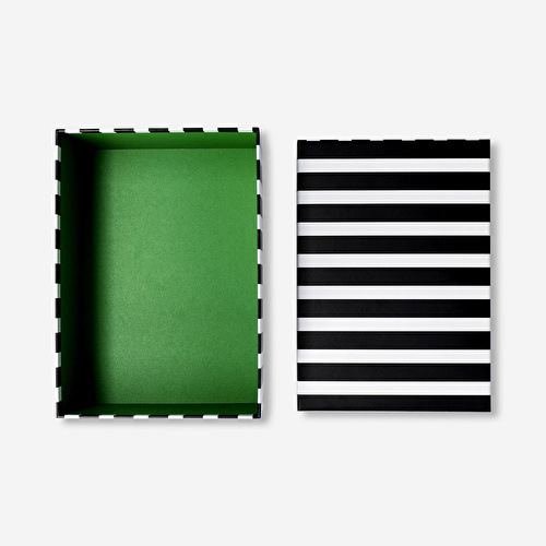 Flying Tiger Copenhagen Siyah Beyaz Çizgili Kutu Flying Tiger Copenhagen Siyah Beyaz Çizgili Kutu