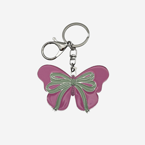 Flying Tiger Copenhagen Kelebek Detaylı Metal Anahtarlık