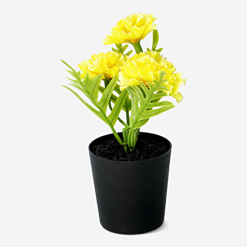 Flying Tiger Copenhagen Saksıda Küçük Sarı Yapay Çiçek