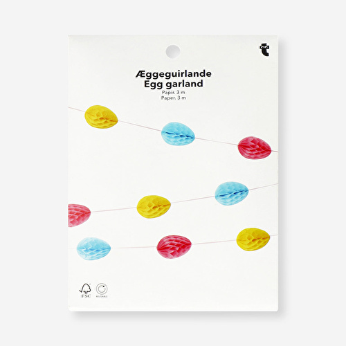 Flying Tiger Copenhagen Renkli Yumurta Detaylı Kağıt Süs