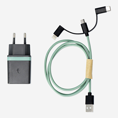 Flying Tiger Copenhagen 3’ü 1 arada duvar şarj cihazı Flying Tiger Copenhagen 3’ü 1 arada duvar şarj cihazı