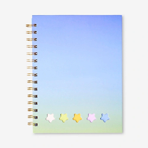 Flying Tiger Copenhagen Kalemli Mavi Spiralli Defter A5