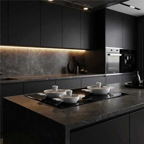 Jumbo Swiss Crystal 6 Parça Light Grey Sahan Seti