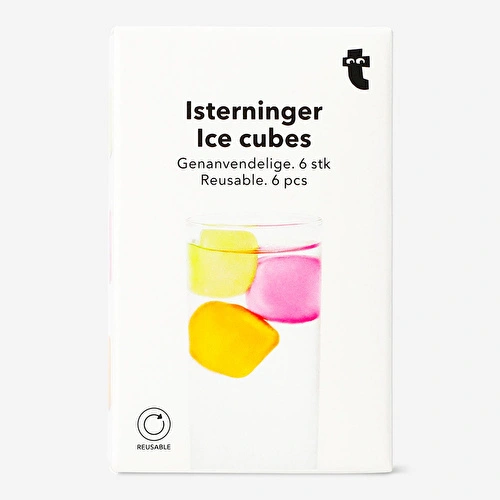 Flying Tiger Copenhagen 6'lı Tekrar Kullanılabilir Buz Küpü