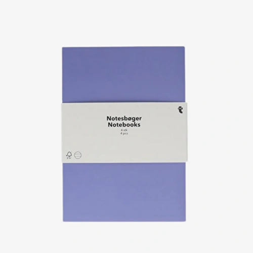 Flying Tiger Copenhagen 4'lü Çok Renkli Defter Seti