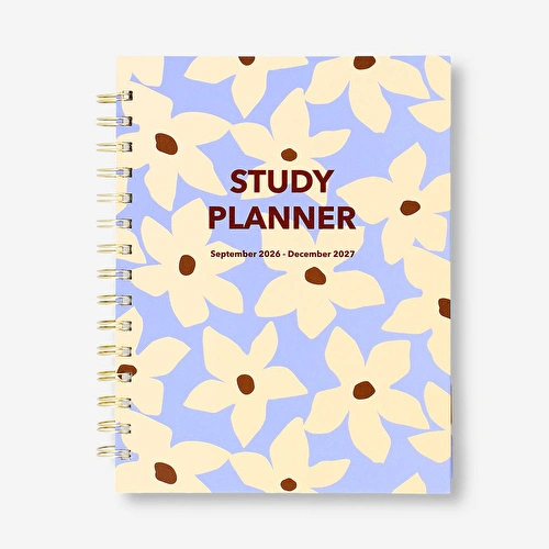 Flying Tiger Copenhagen Bej Çiçekli Çalışma Planlayıcı Defter