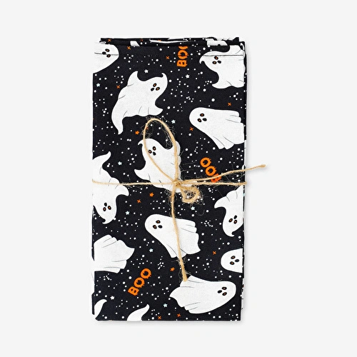 Flying Tiger Copenhagen Hayalet Desenli Siyah Kumaş Peçete