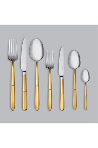 Jumbo 9401 Altın 12 Kişilik 84 Parça Gold Çatal Kaşık Bıçak Seti Jumbo 9401 Altın 12 Kişilik 84 Parça Gold Çatal Kaşık Bıçak Seti