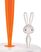 ALESSI BUNNY&CARROT HAVLU TUTUCU 20X16X34 BEYAZ UK