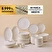 Karaca Fine Bone Meridian 55 Parça 12 Kişilik Yemek Takımı Gold