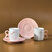 Karaca Ribbon 2 Kişilik Kahve Fincanı 110 ml Pembe