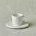 Karaca x Refika Bembeyaz Yuvarlak Tabaklı Kahve Fincanı ve Tabağı 100 ml