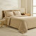 Kaşmir Home Lisa %100 Pamuk Çift Kişilik Nevresim Takımı Bej