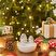 Karaca Home New Year Yılbaşı Kozalaklı Tealight Mumluk 9,7 x 9,7 x 8,7 cm