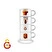 Karaca x Galatasaray Lisanslı 4 Kişilik Standlı Çay Fincan Takımı 180 ml