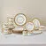 Karaca Royal Bone Charlotte 32 Parça 6 Kişilik Kahvaltı Takımı Gold
