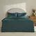 Karaca Home Granel Çift Kişilik Kadife Yatak Örtüsü Petrol