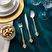 Karaca Juliet 12 Kişilik 84 Parça Çatal Kaşık Bıçak Takımı Gold
