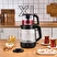 Emsan Glass Tea XL 2 in 1 Cam Çay Makinesi ve Kettle Shiny Black