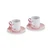 Karaca Ribbon 2 Kişilik Kahve Fincanı 110 ml Pembe