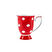 Karaca Polka Dot Kırmızı Beyaz Porselen Kupa 360 ml