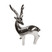 Karaca Home Deer Obje Sliver 14x22 cm
