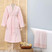 Karaca Home Serenity Pudra %100 Pamuk Brodeli Bornoz Seti