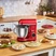 Karaca Mastermaid Chef Ultra D2000W Dijital Ekranlı Hamur Yoğurma Makinesi Imperial Red 7L 