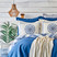 Karaca Home Levni Mavi Çift Kişilik Rnf 8 Parça Winter Set