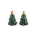 Karaca New Year Yılbaşı 24 Pine Tree Tuzluk/Biberlik