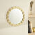 Karaca Home Vendi Duvar Aynası Gold 34x34 Cm