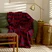 Karaca Home Flanel Throw Tv Battaniyesi Koyu Desenli Kırmızı