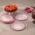 Emsan Pastel 7 Parça Cam Pasta / Tatlı Seti Pembe