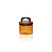 The Mia Akasya Kulplu Cam Kavanoz Amber 350 Ml