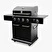 Kenmore Gazlı Barbekü 4 Ocaklı Siyah