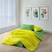 Cozy Home Popping Colors Tek Kişilik Lastikli Çarşaflı Nevresim Takımı Sage Sarı-Yeşil