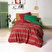 Cozy Home festive Tek Kişilik Lastikli Çarşaflı Nevresim Takımı Holly Yeşil