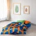 Cozy Home popping Colors Tek Kişilik Lastikli Çarşaflı Nevresim Takımı Venus Mavi