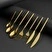 Jumbo 6000 Roller Titanyum Mat Gold 12 Kişilik 84 Parça Çatal Kaşık Bıçak Takımı