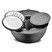 Jumbo Globe 5 Parça Mat Siyah Rendeli Saklama ve Karıştırma Kabı