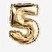 Flying Tiger Copenhagen 5 Numaralı Gold Folyo Balon